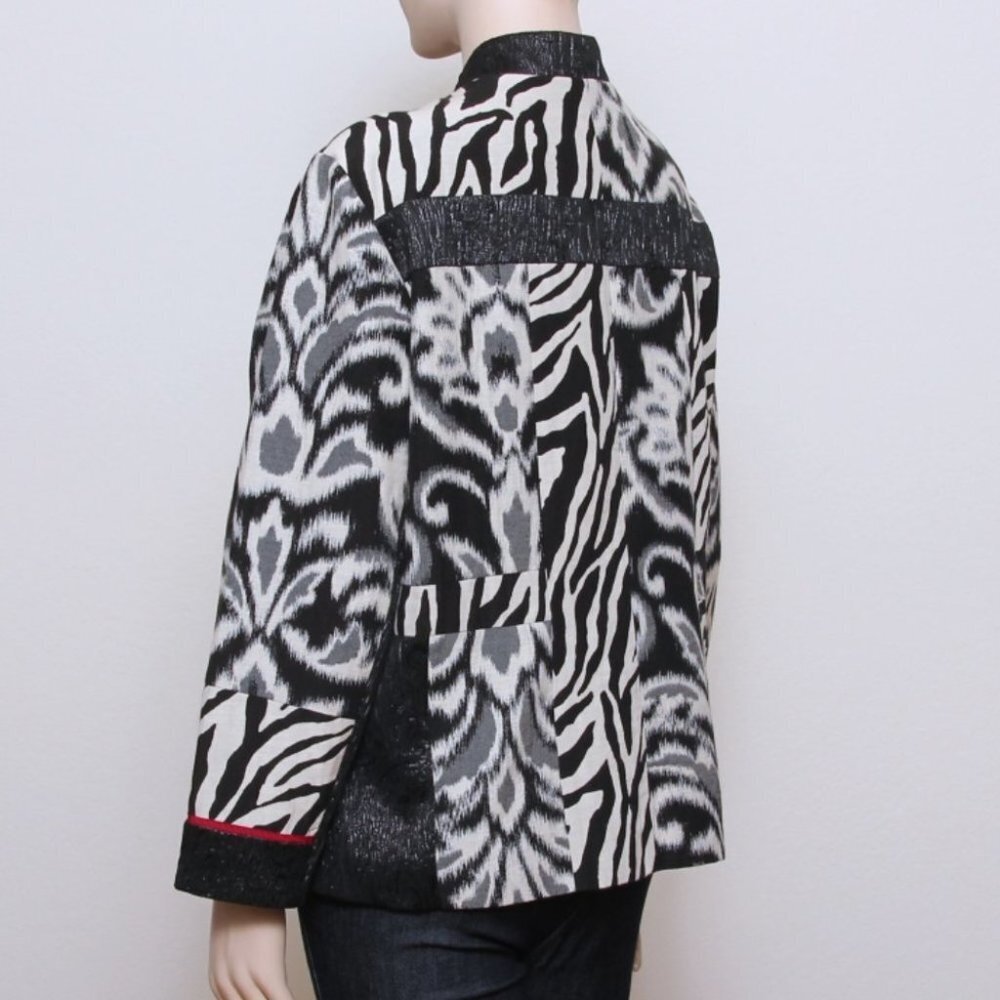 Chico's Patchwork Animal Print Jacket - image 4